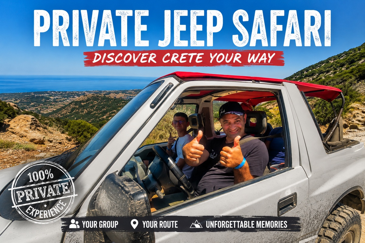 Safari privé en jeep en Crète avec Eye Travel.